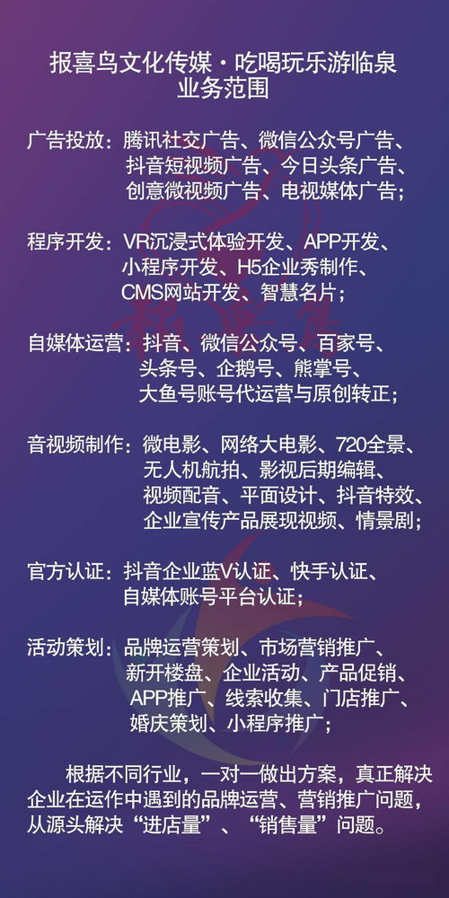 報(bào)喜鳥(niǎo)文化傳媒 全網(wǎng)營(yíng)銷領(lǐng)跑者，引領(lǐng)網(wǎng)絡(luò)文化經(jīng)營(yíng)新篇章